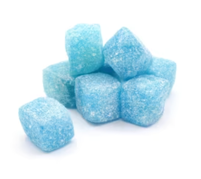 Sour Blue Raspberry Cubes