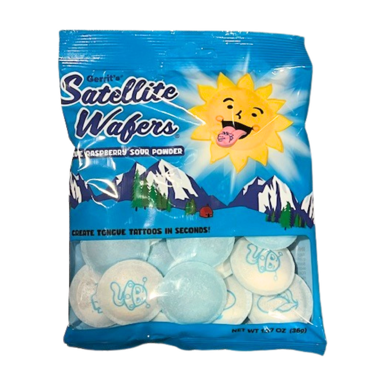 Sour Blue Raspberry Satellite Wafers