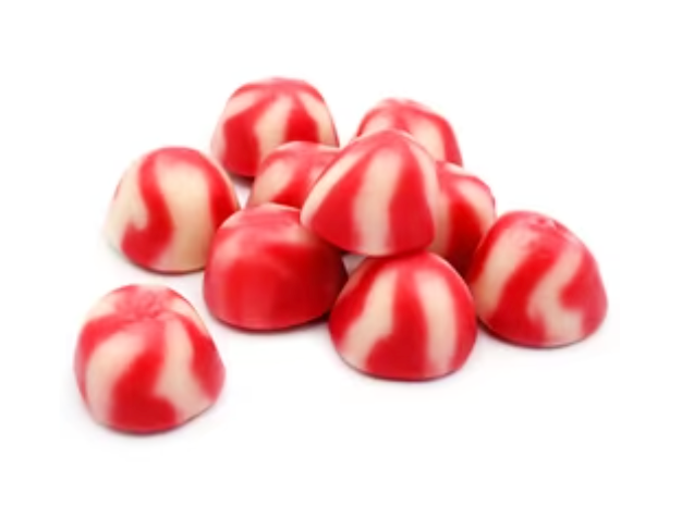 Strawberry Twist Kisses – Seaside Sugar Shoppe