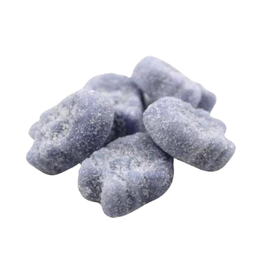 BUBS Mini Sour Blueberry Skulls